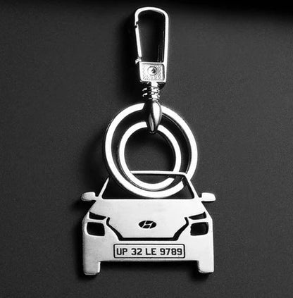 Personalised Number Plate Car Keychain