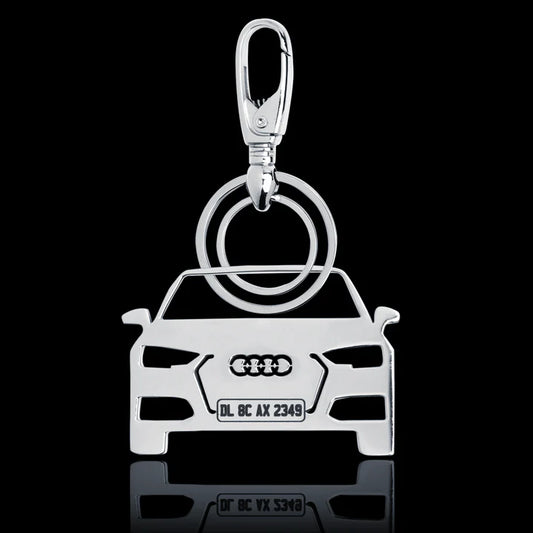 Personalised Number Plate Car Keychain